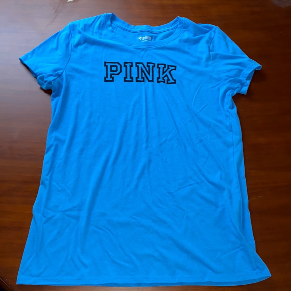 Victoria Secret Pink T-Shirt Blue | Size L | Good Condition